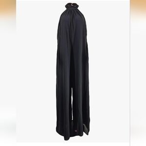 Women Wide Leg Halter Jumpsuit Casual Solid Sleeveless Backless